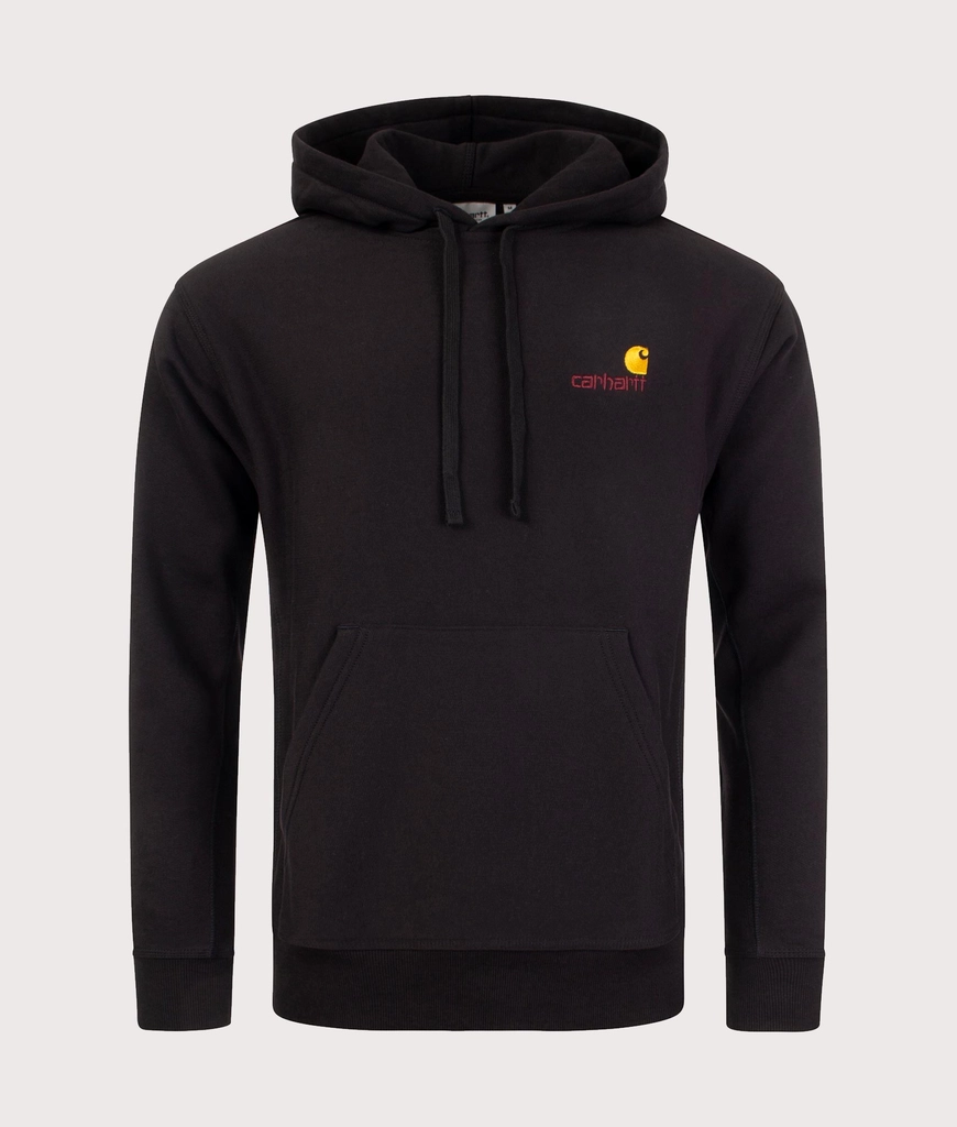Carhartt WIP Mens Relaxed Fit American Script Hoodie